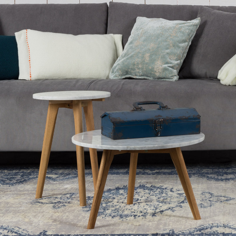 Zuiver White Stone Side Table Wayfair.co.uk